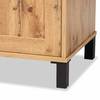 Baxton Studio Unna Modern and Contemporary Oak Brown Finished Wood 2-Door TV Stand 190-11996-ZORO